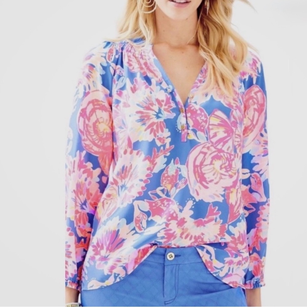 Lilly Pulitzer Elsa Silk Top